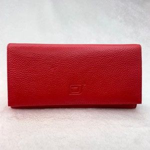 Identity Stronghold RFID Blocking Ladies Wallet Red Leather